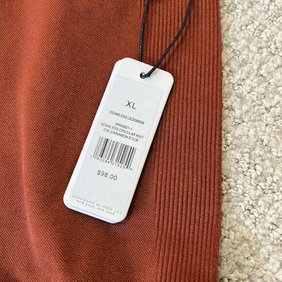 WeWoreWhat Active Seamless Circular Knit Leggings in Cinnamon Stick size XL NWT - Picture 11 of 12
